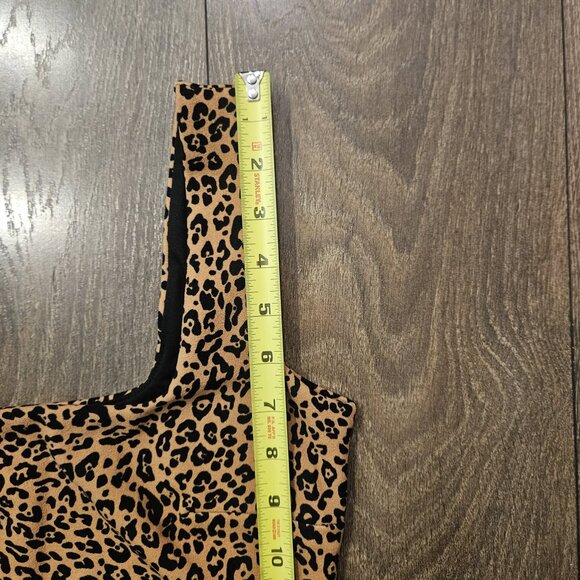 H&M Women's Leopard Animal Print Bodycon Sleeveless Mini Party Dress Size S - Picture 5 of 15